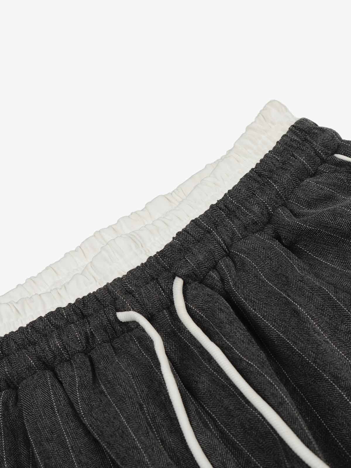 Retro Color-Blocked Striped Stand-Collar Tracksuit 