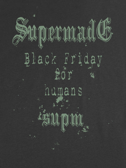 Gothic Skull Spiderweb Graphic T-Shirt 