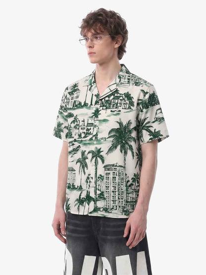Vintage Green Coconut Tree Shirt
