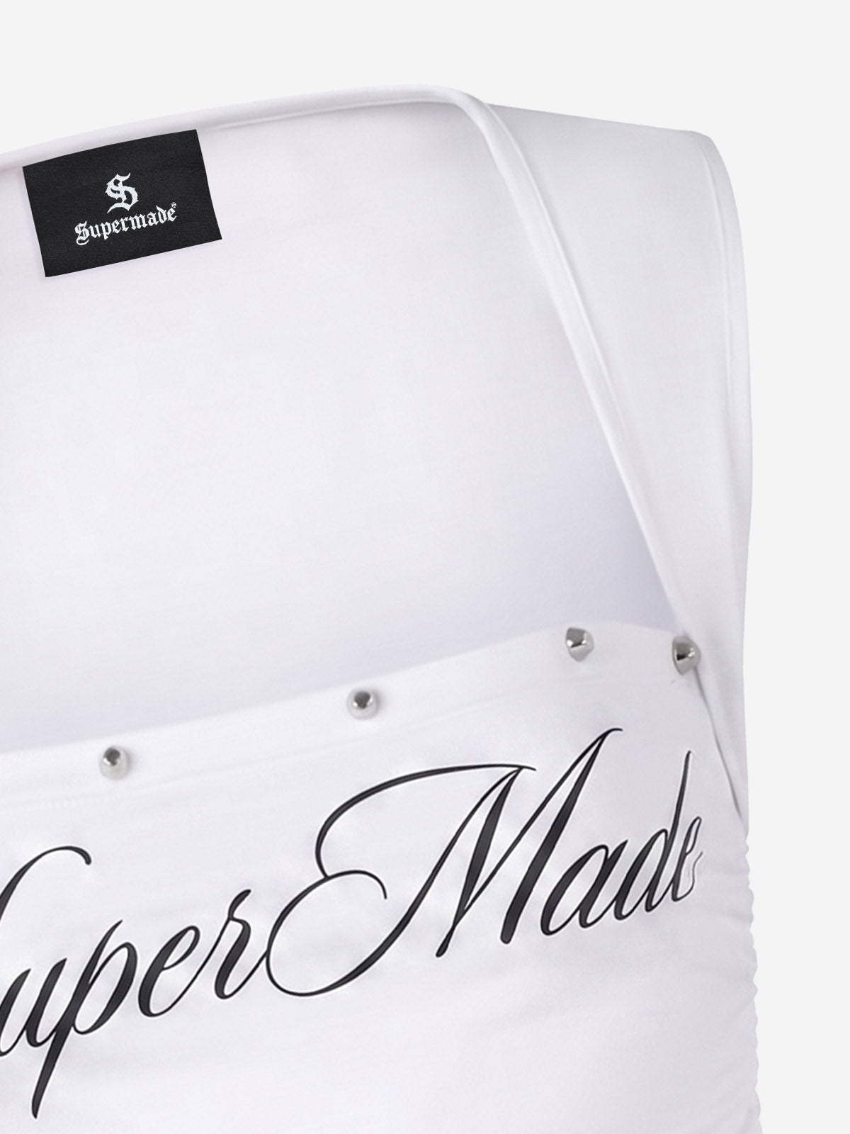 Letter Graphic Square Neck Vest