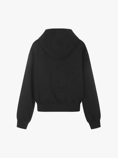 Thesupermade Distressed Number Print Regular Fit Pullover Hoodie