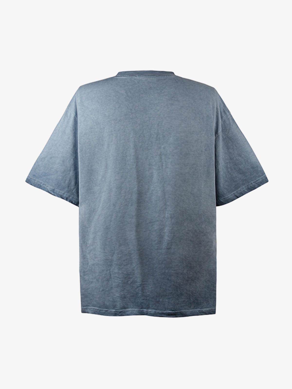 Vintage Washed Shadow Portrait Print T-Shirt 
