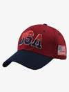 USA Embroidered Two-Tone Baseball Cap