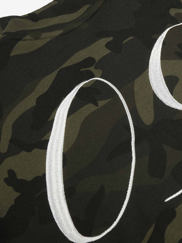 Camo Tape Detail Cropped Jacket