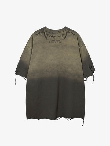 Vintage Thorn Graphic Distressed T-Shirt