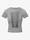 Ribbed Knit Top – Stretch Cotton Blend Fitted Essential