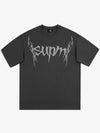 SUPM Gothic Sharp Letter Graphic T-Shirt 