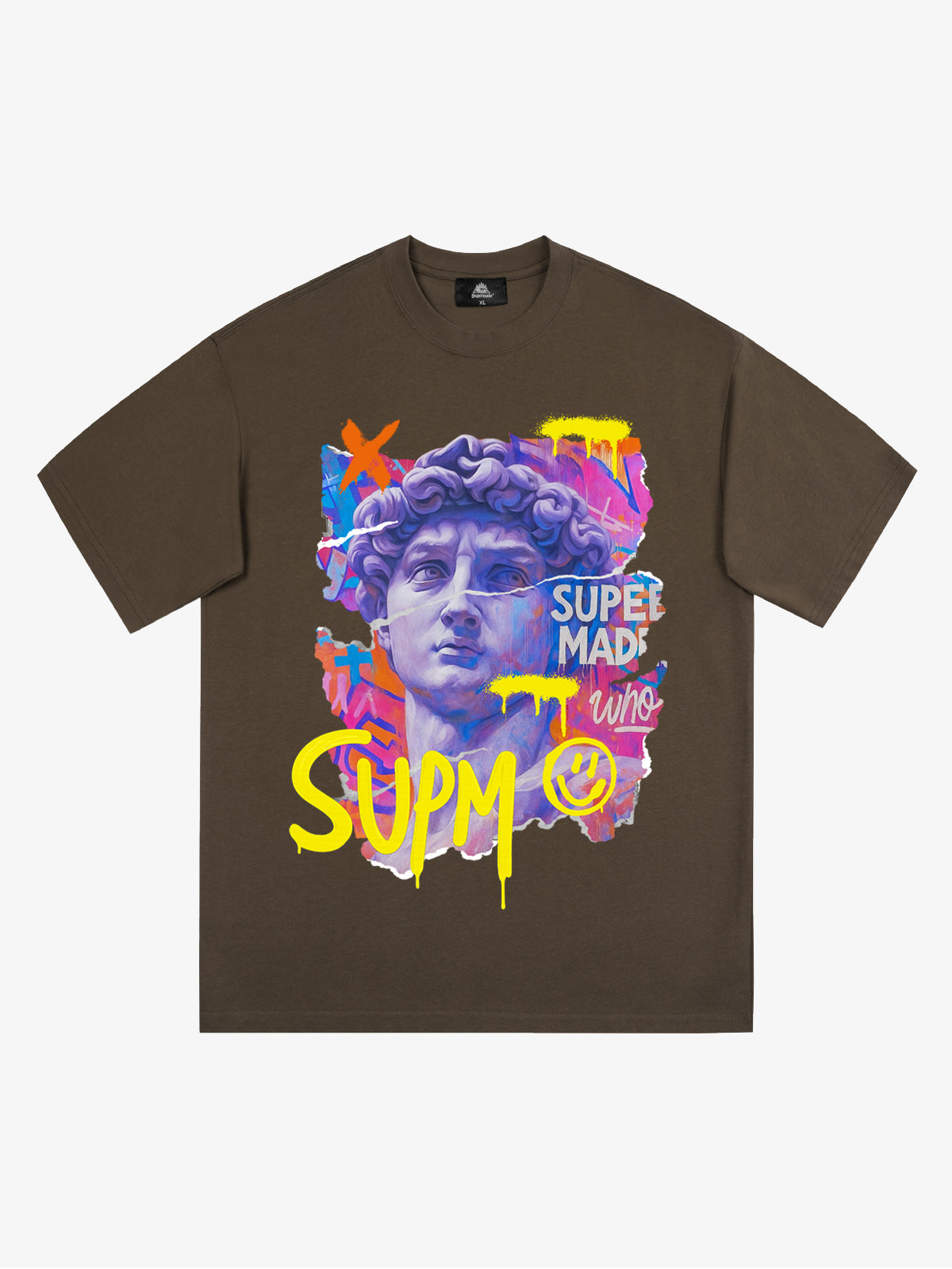 David Sculpture Vibrant Graffiti Art T-Shirt 