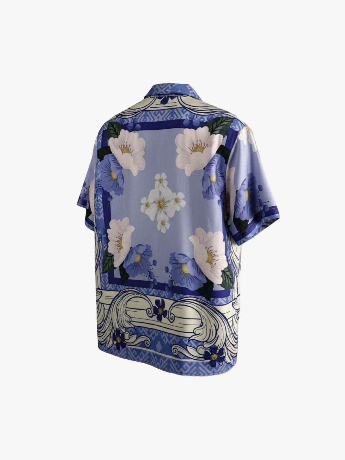 Vintage Baroque Floral Cuban Shirt