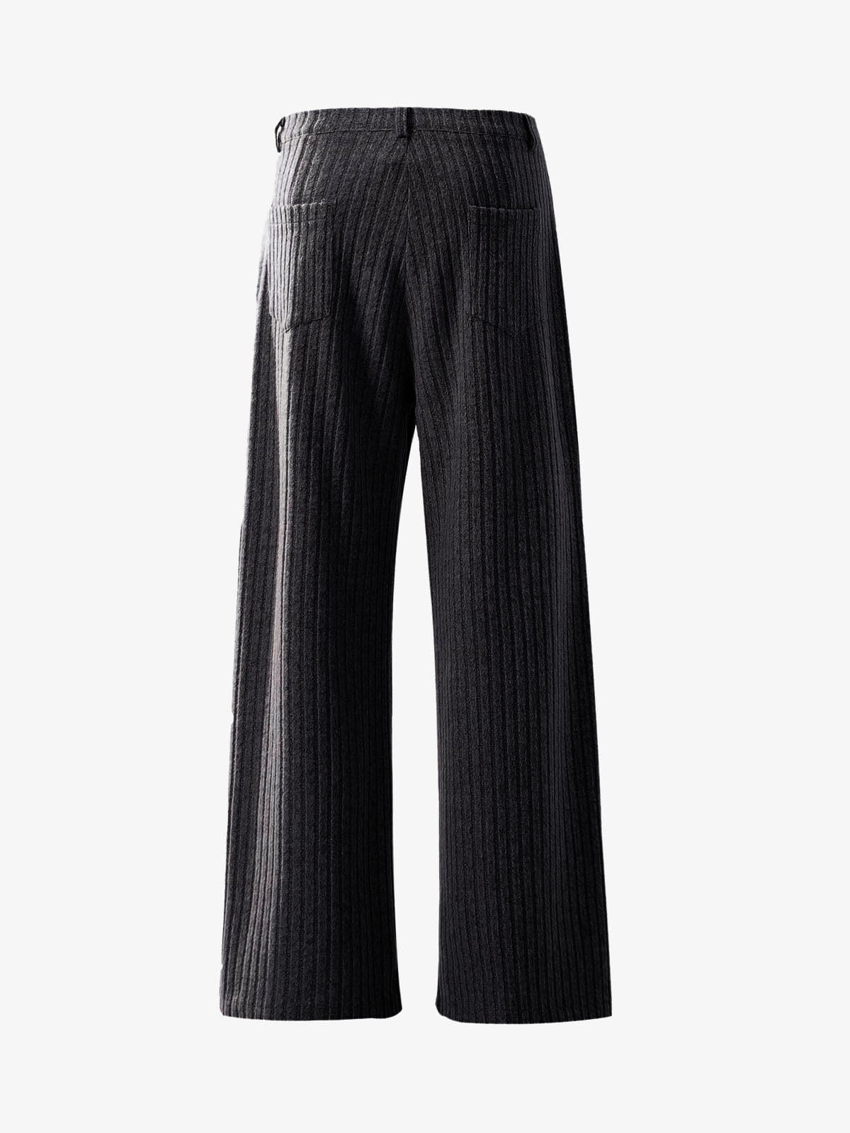 Retro Wool Blend Pleated Baggy Trousers
