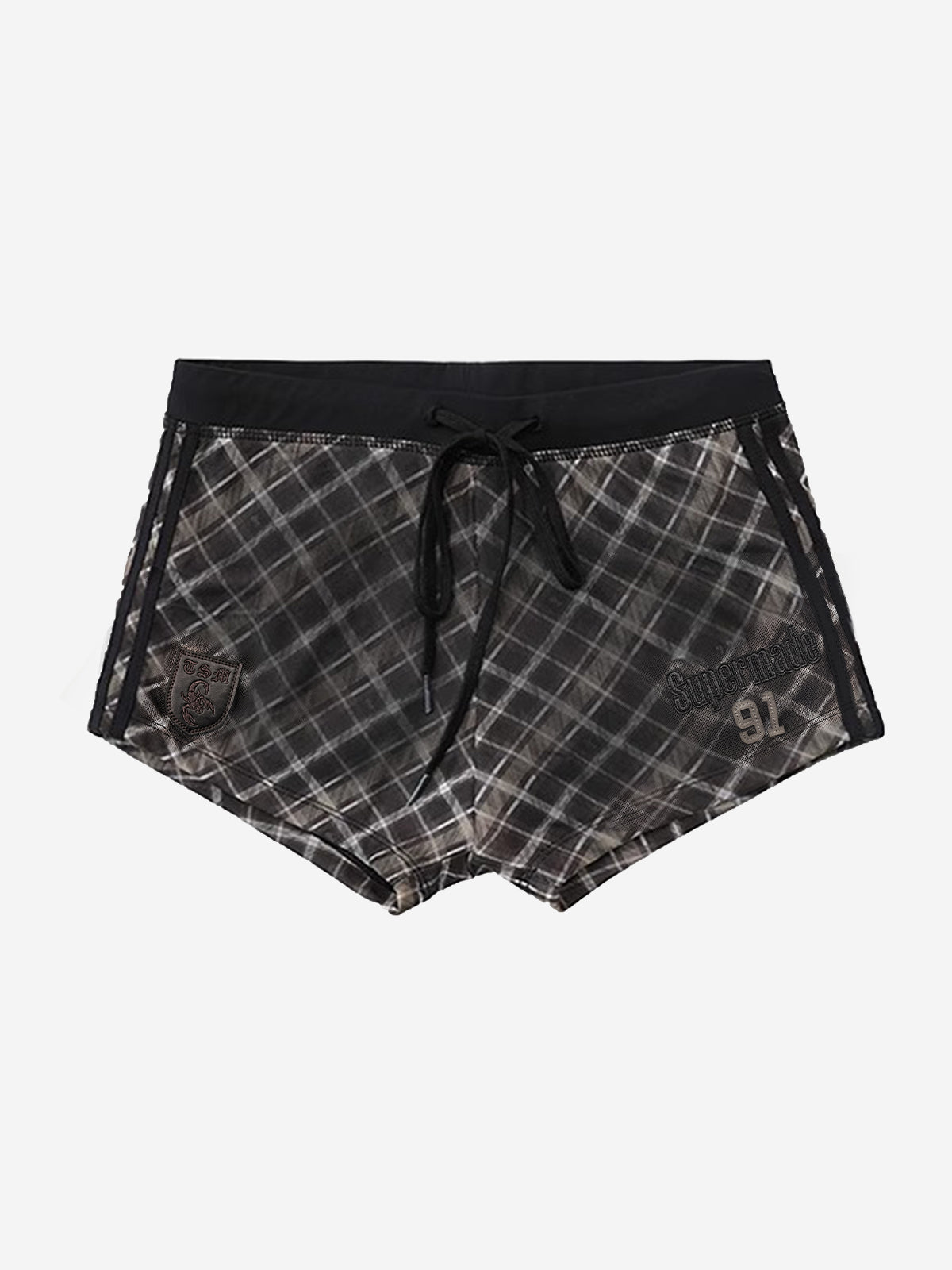 Y2K Graphic Striped Sporty Shorts