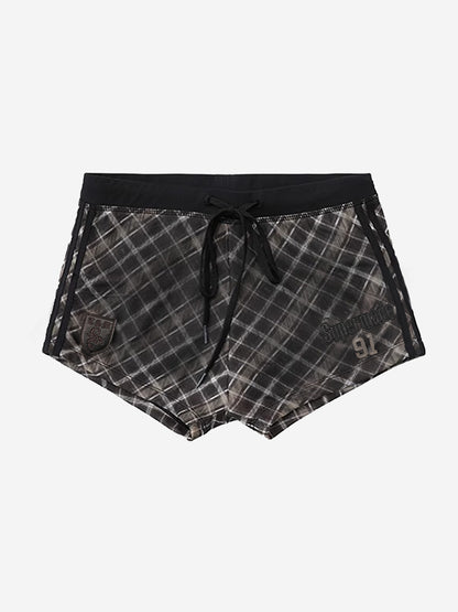 Y2K Graphic Striped Sporty Shorts