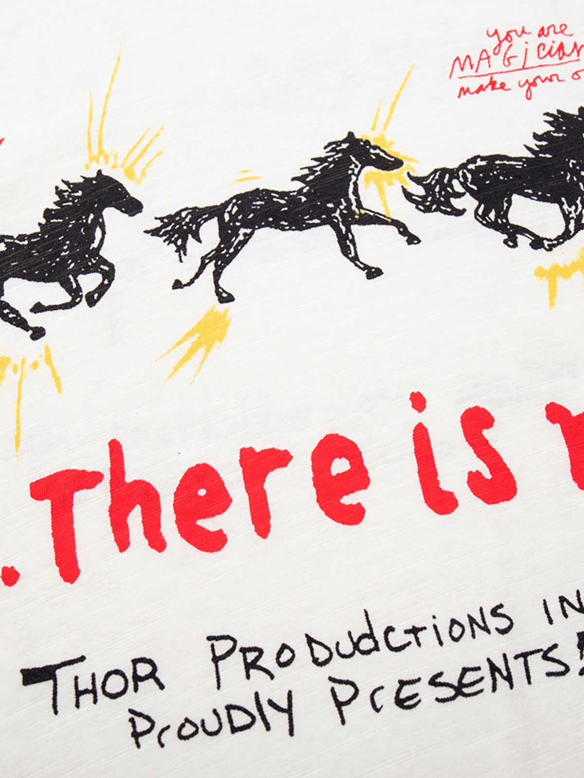 Horse Graffiti Graphic Print T-Shirt