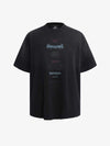 Vintage Washed Distressed Multi Logo Print T-Shirt 