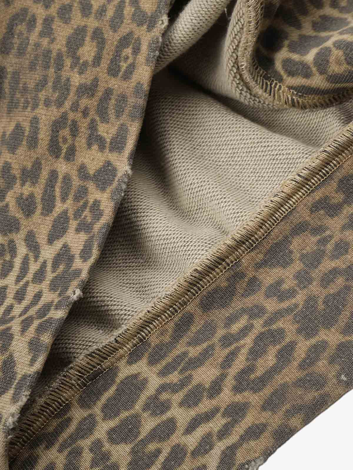 Leopard Print Hooded Jacket