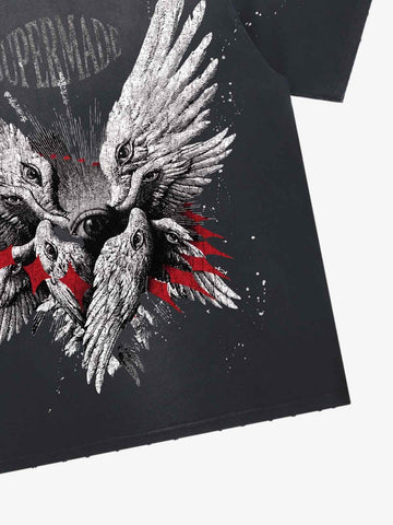 Six-Winged Archangel Splatter Graphic Tee