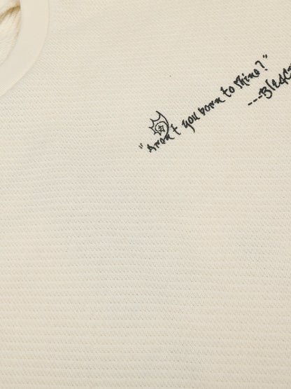 Raw Hem Clean-Fit Crew Neck Pullover 