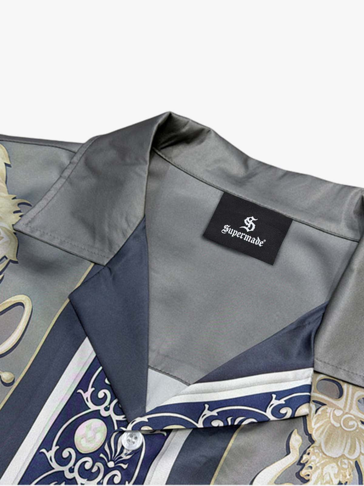Baroque Sea Satin Cuban Shirt