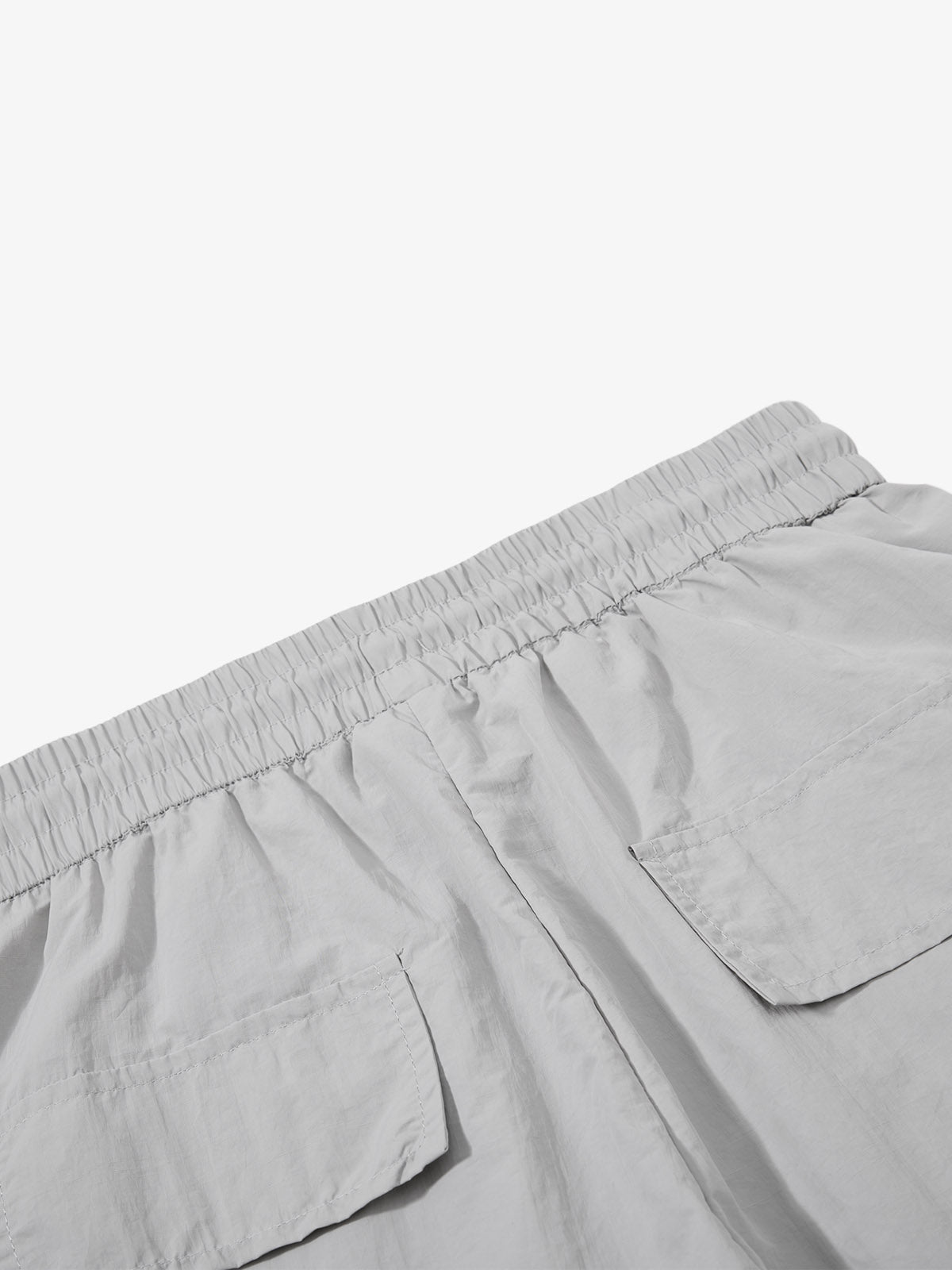 Music Note Print Baggy Nylon Cargo Pants 