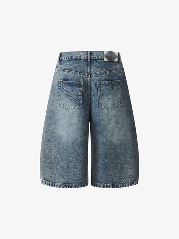 Rivet Detail Barrel Baggy Jorts