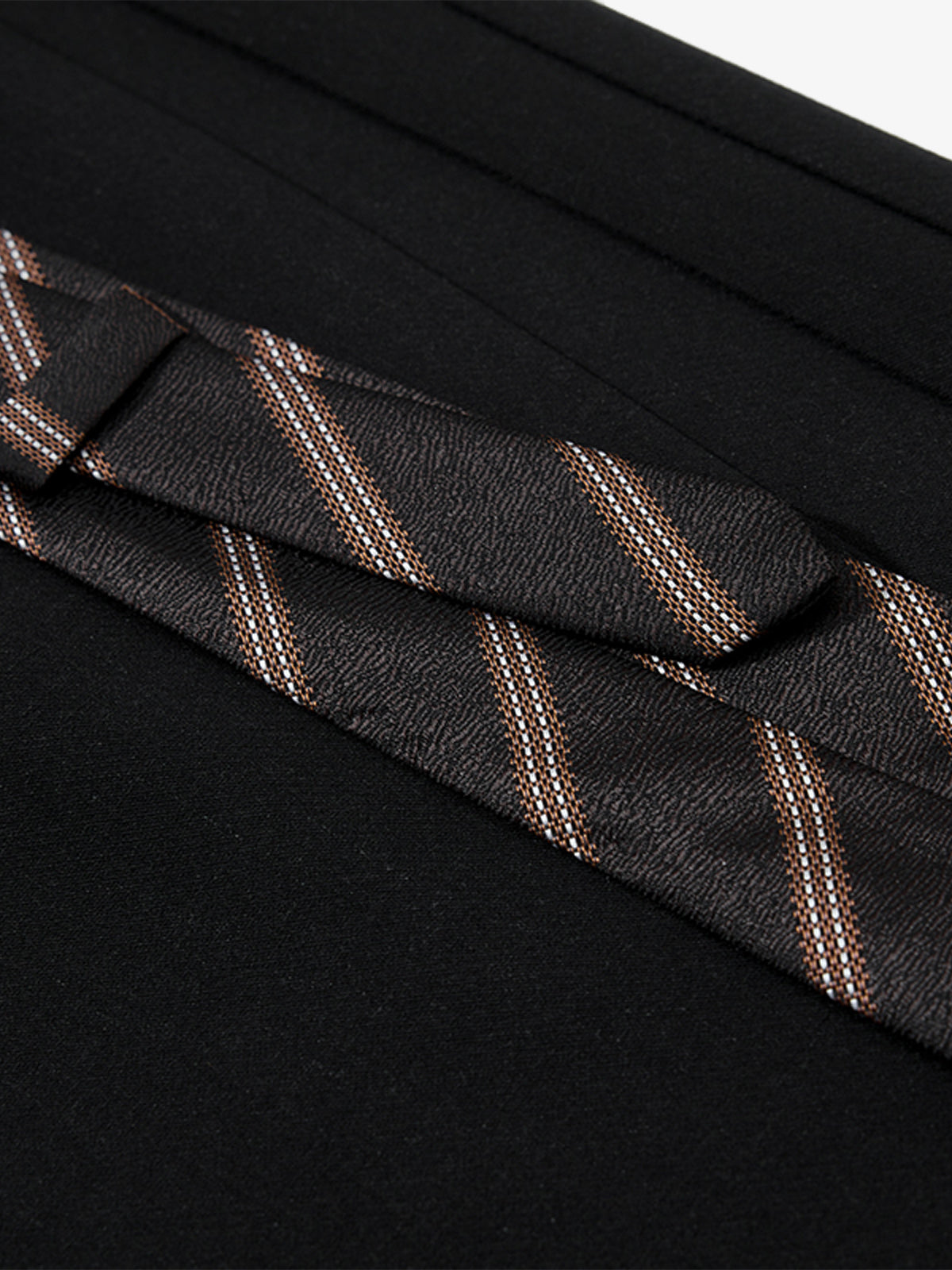 Tie Detail Relaxed Fit Draped Suit Pants