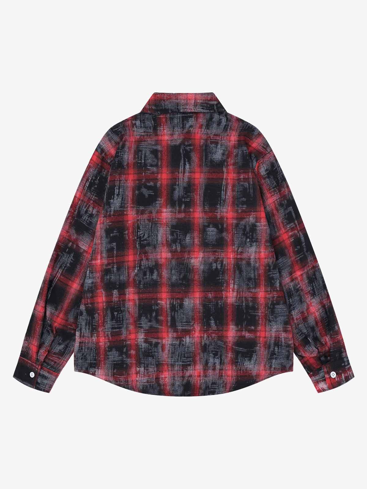 Plaid Dark Graphic Shirt