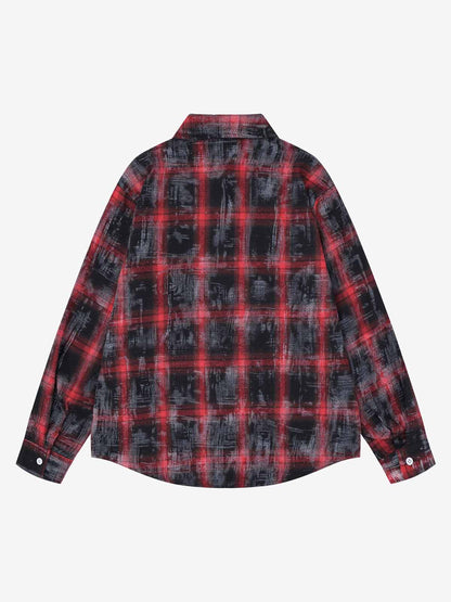 Plaid Dark Graphic Shirt