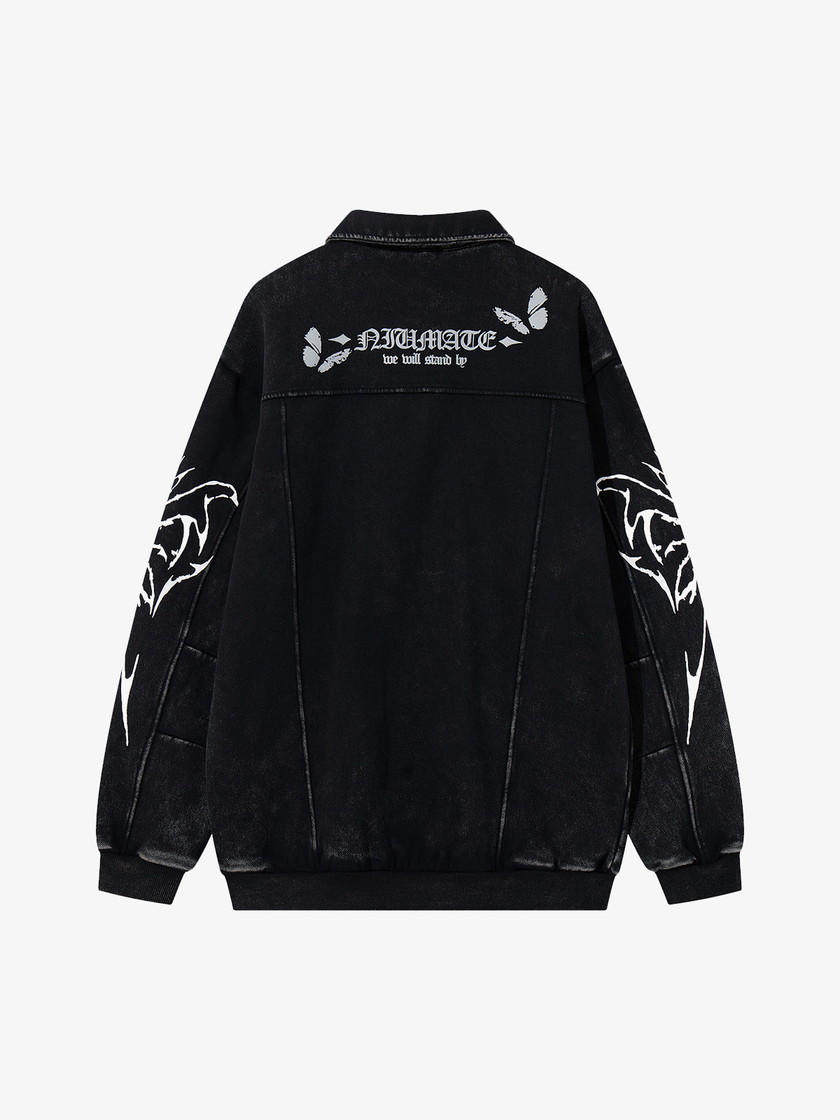 Punk Gothic Butterfly Graphic Streetwear Jacket 