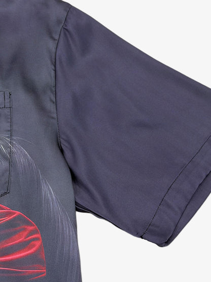 Red Blindfold Horse Hawaiian Shirt