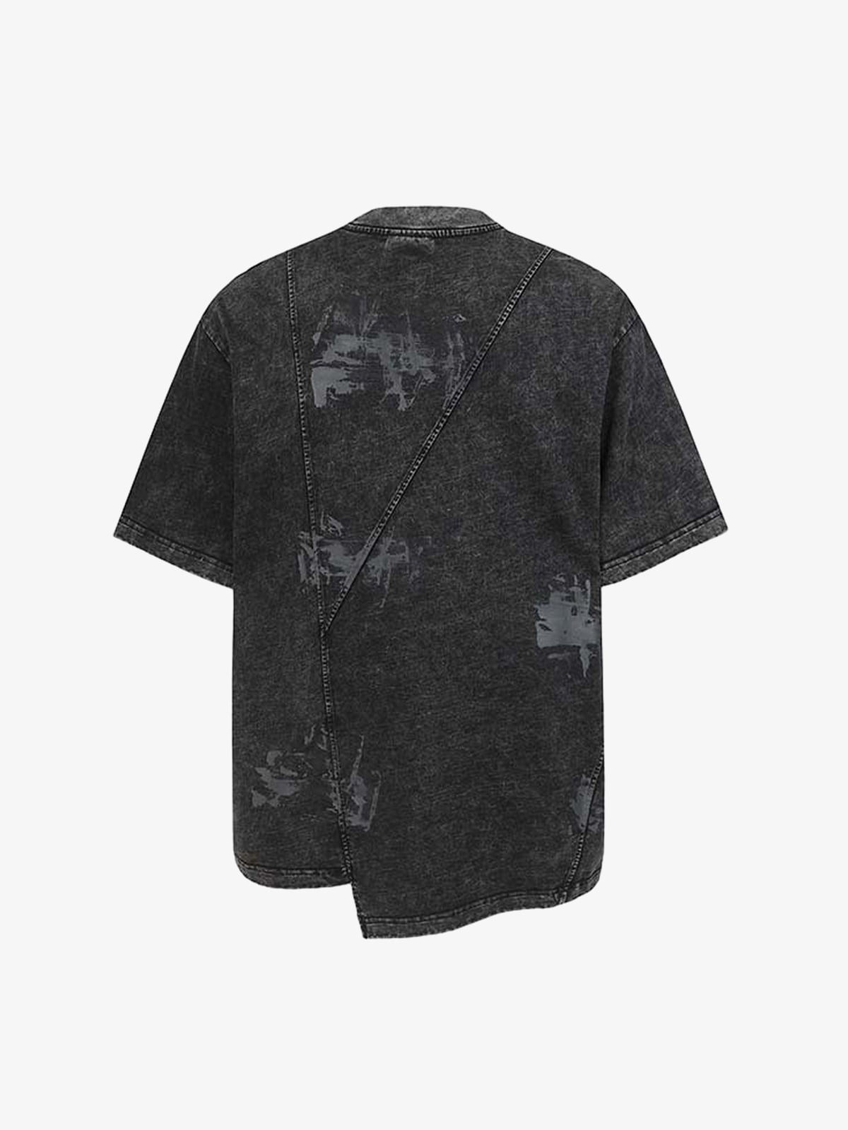 Vintage Washed Panel Seam Oversized T-Shirt 