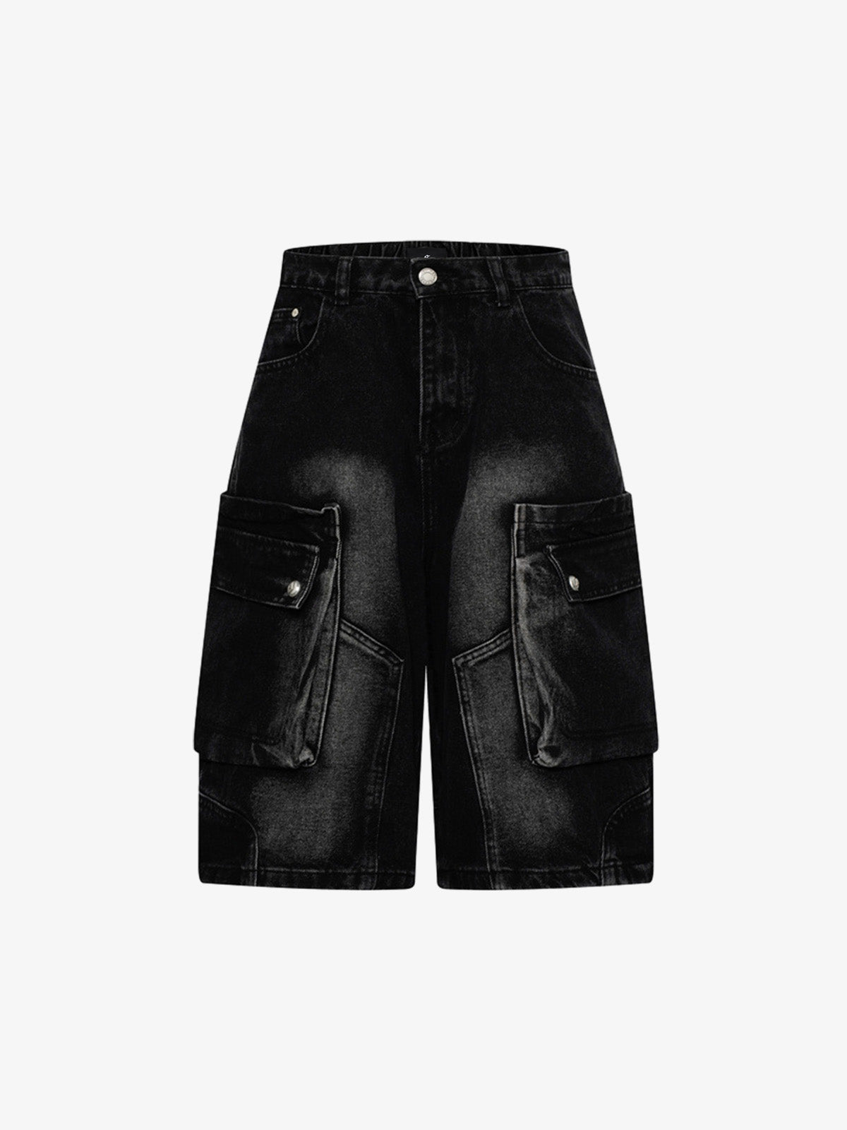 Cargo Multi-Pocket Denim Jorts