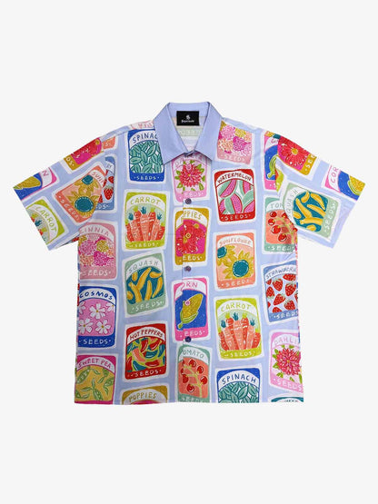 Vintage Seed Packet Cuban Shirt