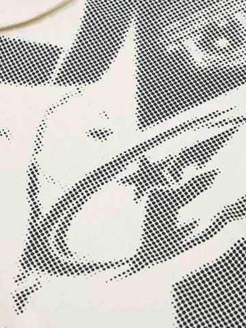 Supermade Trompe L'oeil Halftone Jersey Graphic T-Shirt 