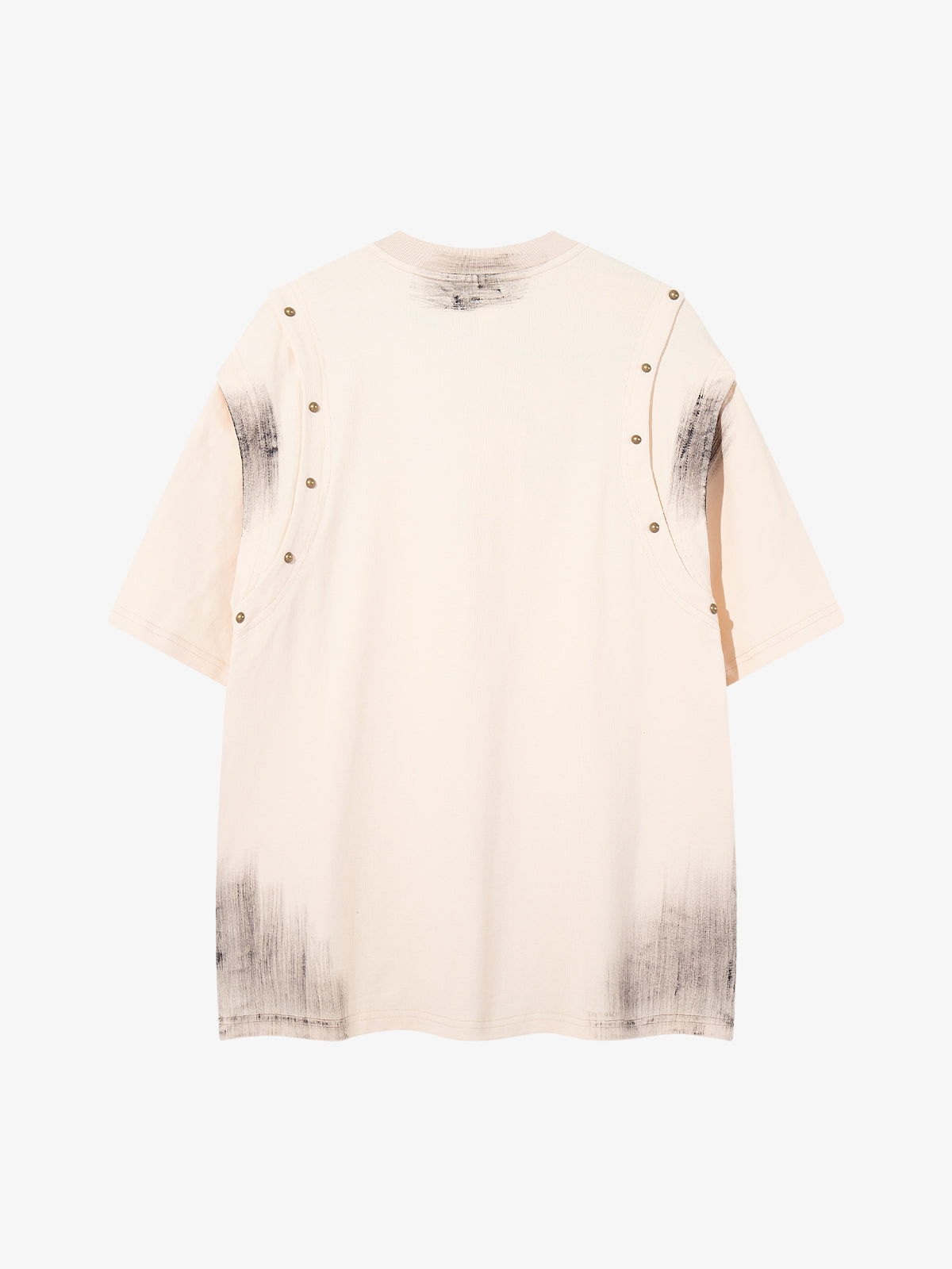 Studded Appliqué Distressed Tee