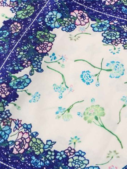 French Tulip Tile Cuban Shirt