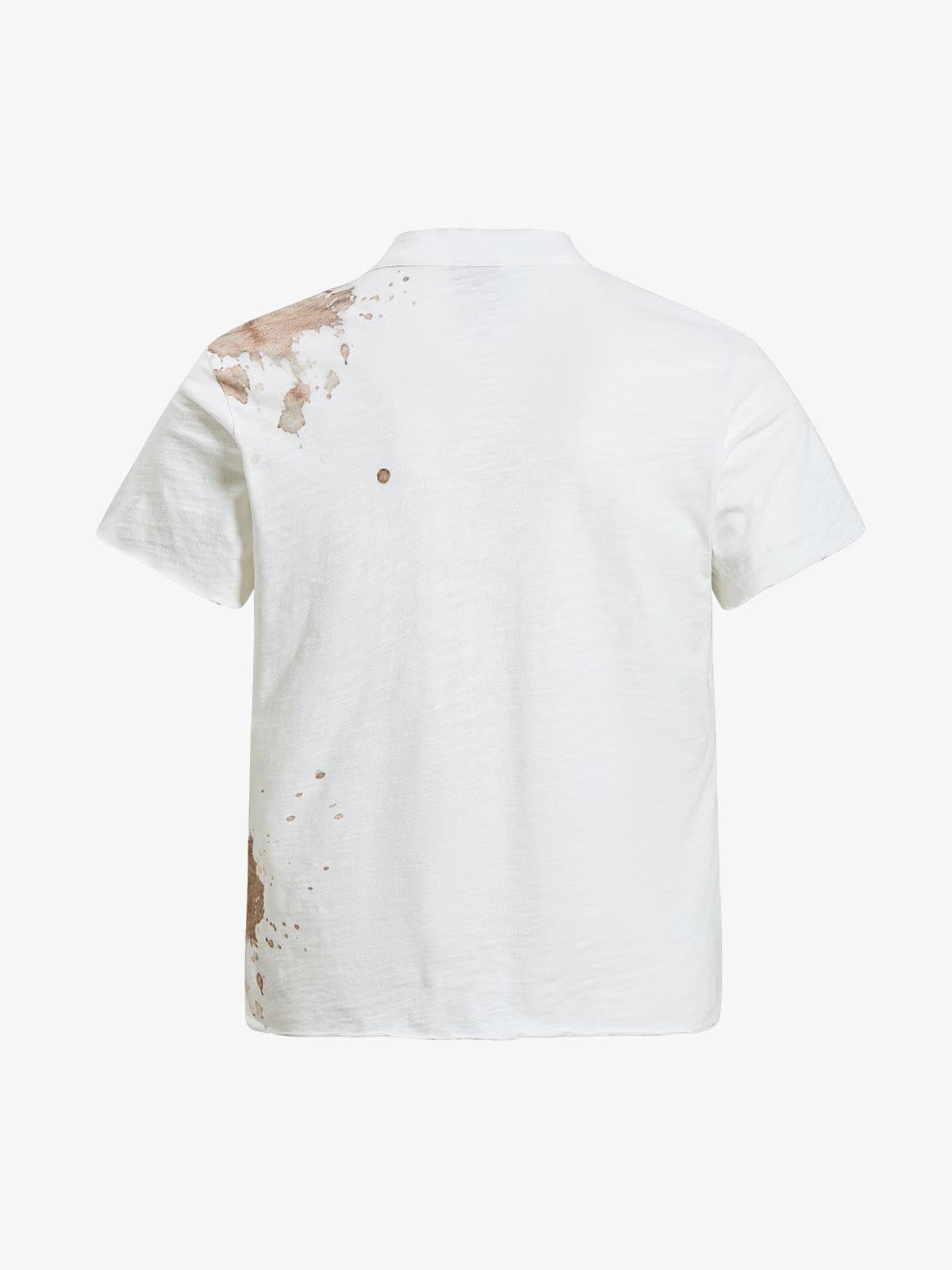 Fairy Tale Grunge Band Collar Henley T-Shirt 