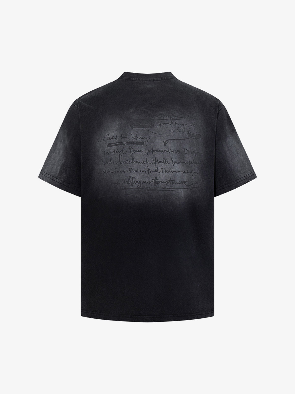 Washed Distressed Graphic Print T-Shirt 