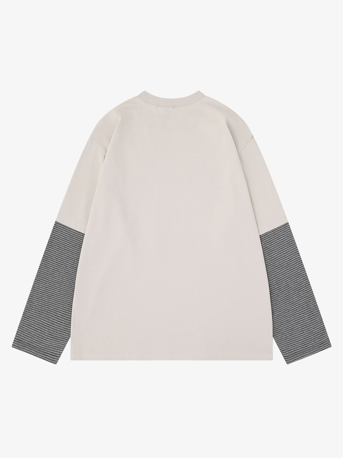 Striped Letter Graphic Long Sleeve Tee