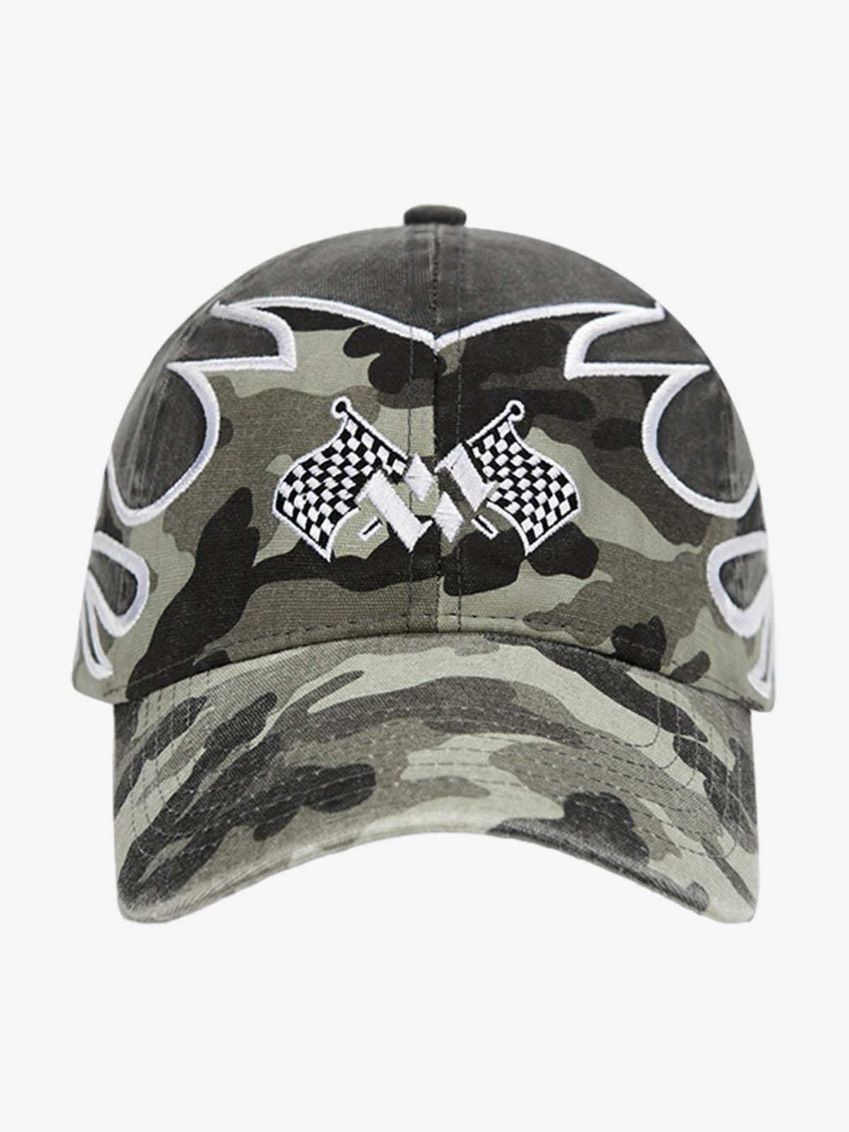 Flame Flag Pattern Cap