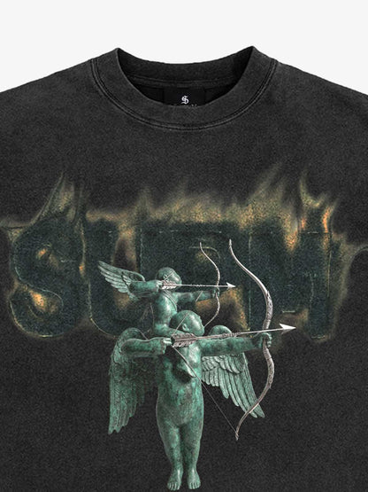 Distressed Art Print Tee