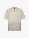 Vintage-Inspired Ombré Wash Henley Detail T-Shirt 