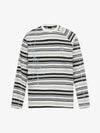 Color Block Striped Embroidered Long Sleeve T-Shirt 
