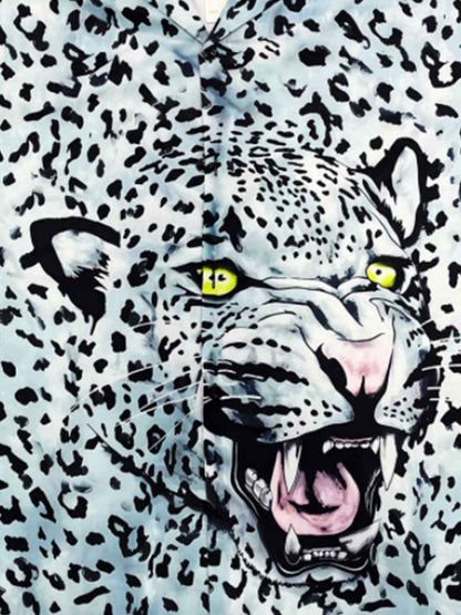 Vintage 3D Leopard Head Shirt