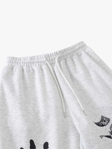 Dark Graphic Print Sweatpants
