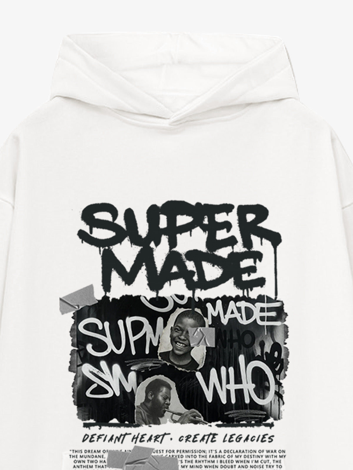 Trendy Retro Graffiti Character Hoodie 