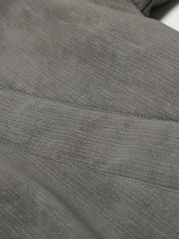 Vintage Dual-layer Collar Fleece-lined Zipper Jacket 