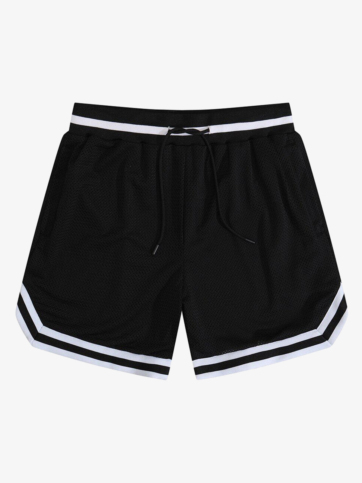 Retro Mesh Drawstring Basketball Shorts