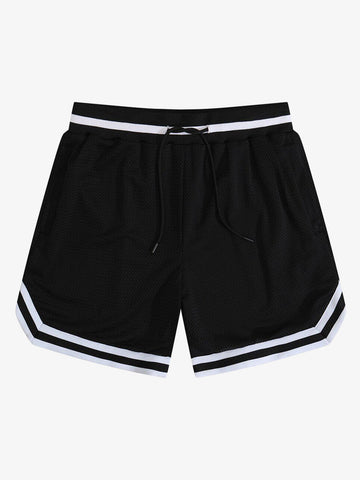 Retro Mesh Drawstring Basketball Shorts