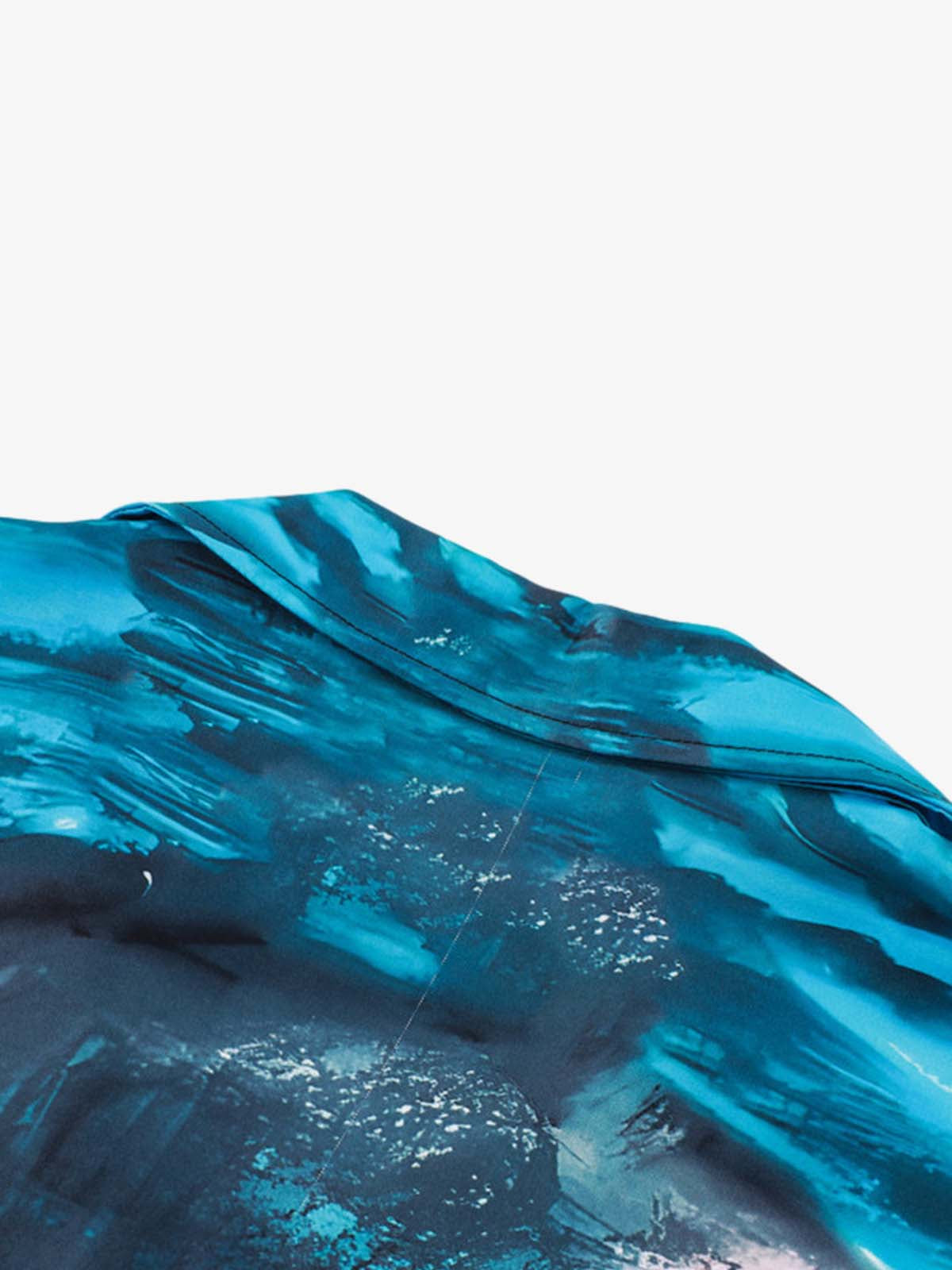 Blue Abstract Oil Painting Shirt