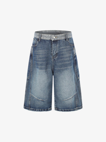 Color Block Workwear Jorts